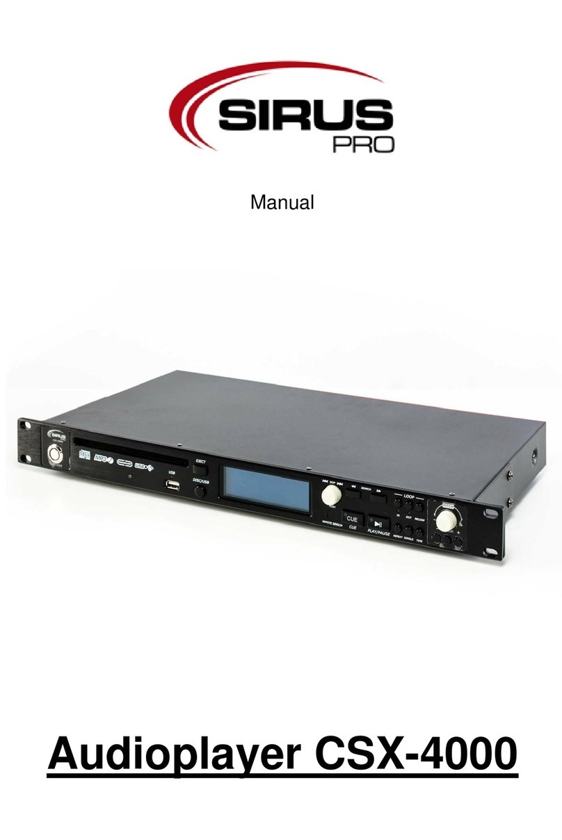 Sirus CSX-4000 manual
