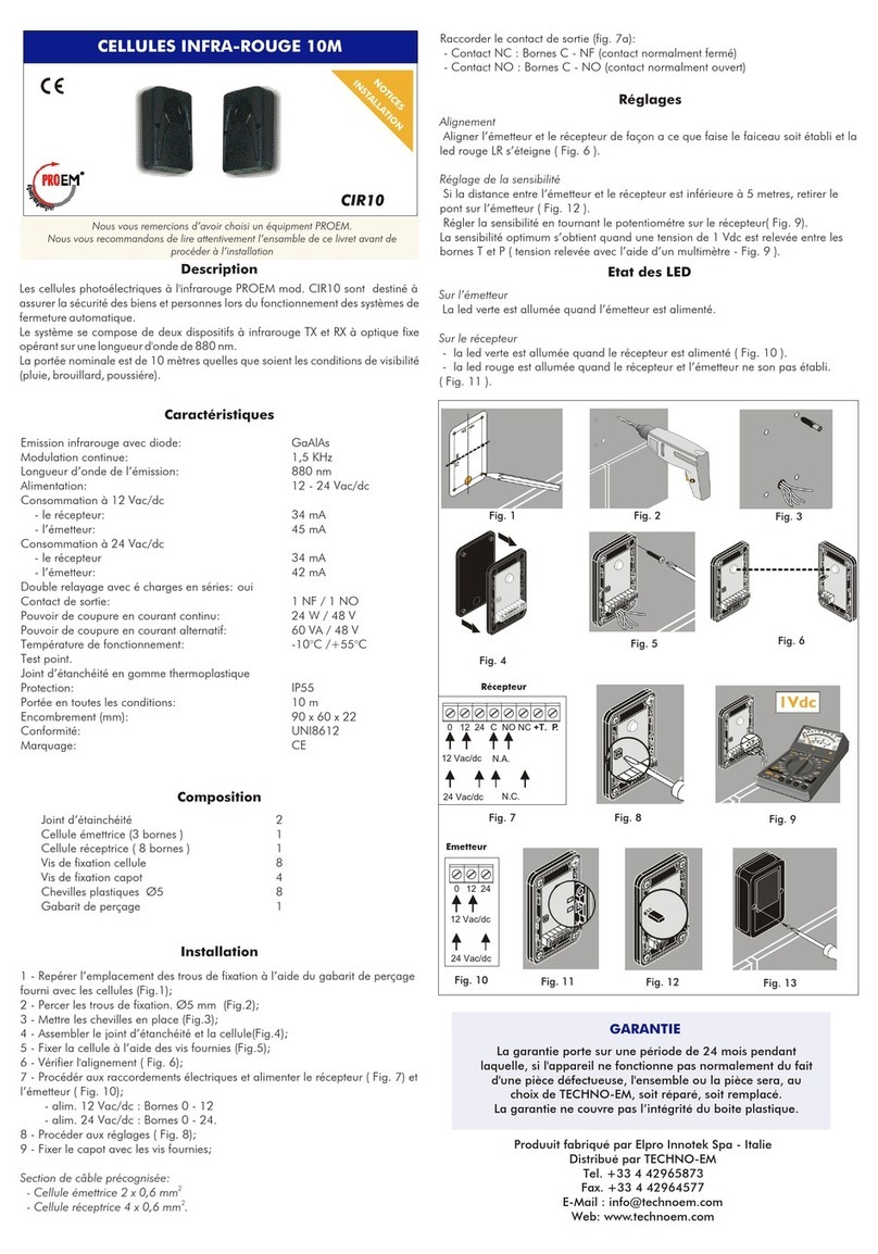 PROEM CIR10 Installation Notice