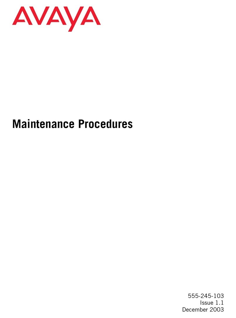 Avaya MCC1 Maintenance procedures