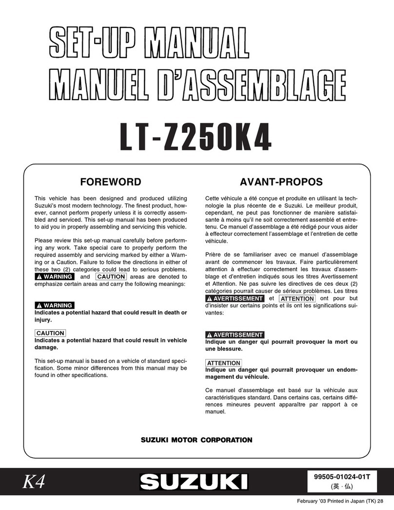 Suzuki LT-Z250K4 User guide Suzuki LT-Z250K4 User guide
