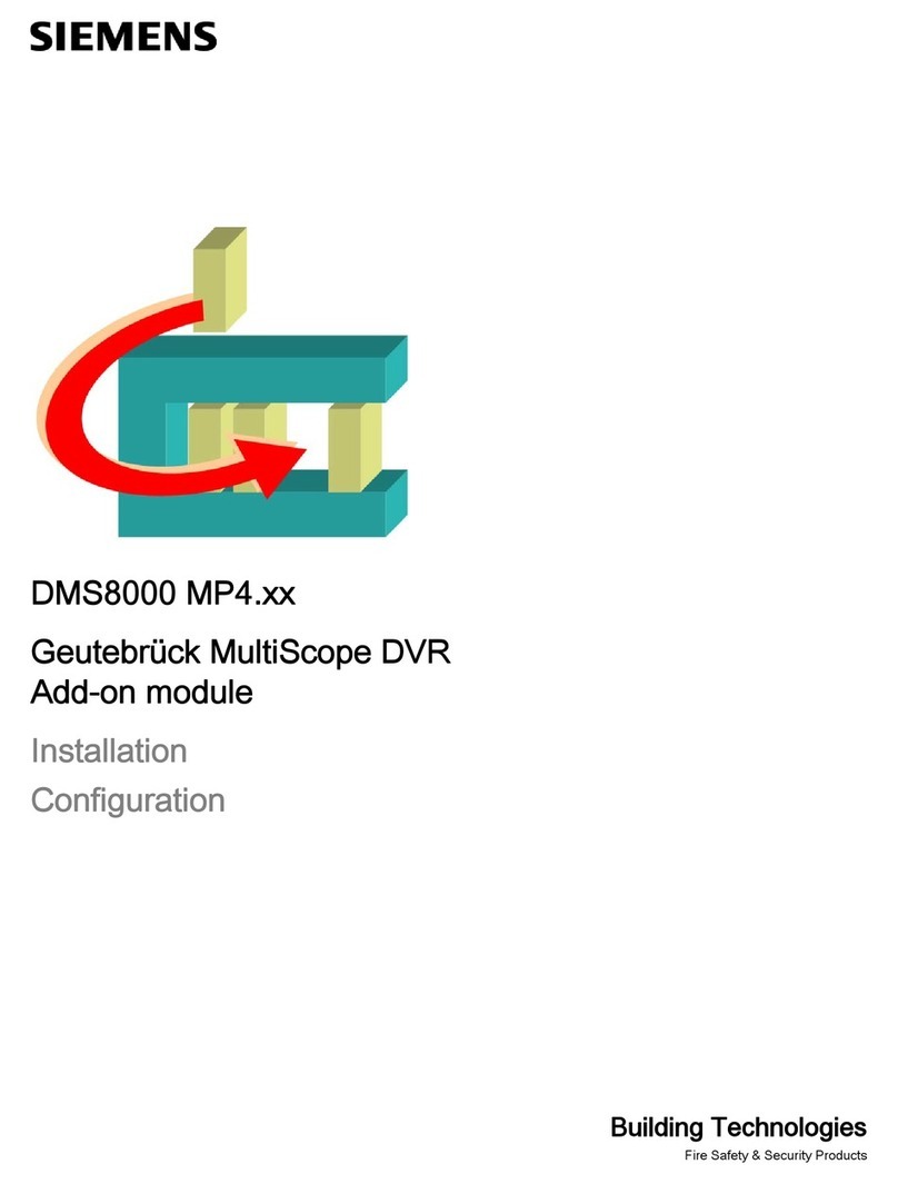 Siemens DMS8000 MP4 Series Operating and maintenance instructions