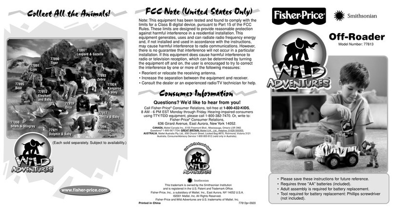 Fisher-Price Wild Adventures Off-Roader 77813 User manual