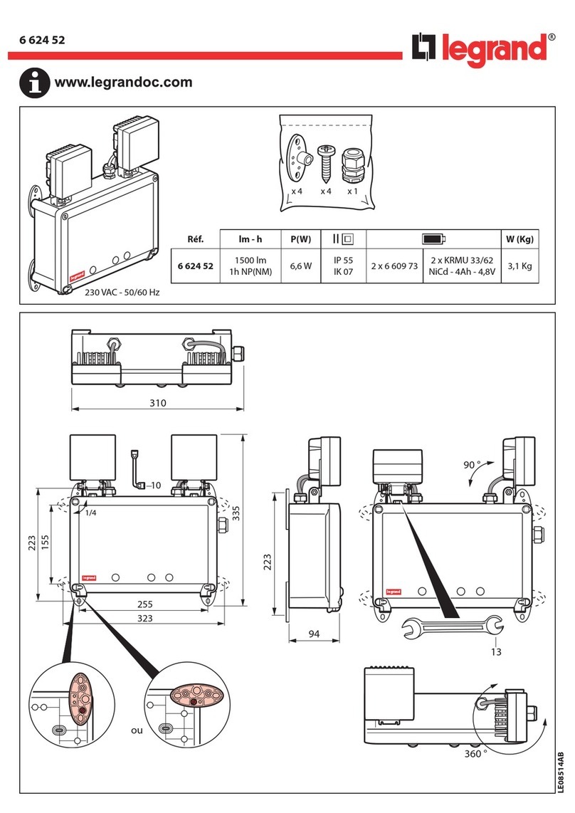 LEGRAND 6 624 52 User manual