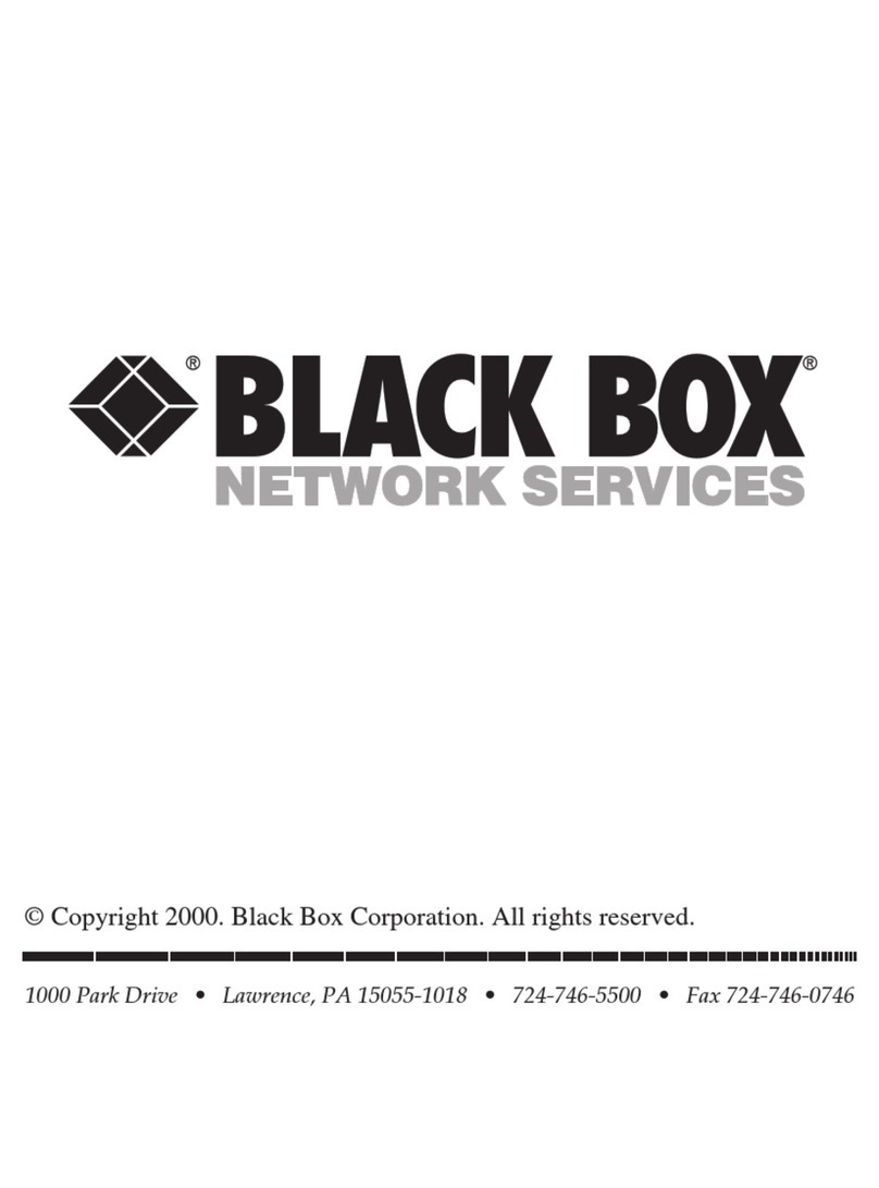 Black Box PI130A User manual