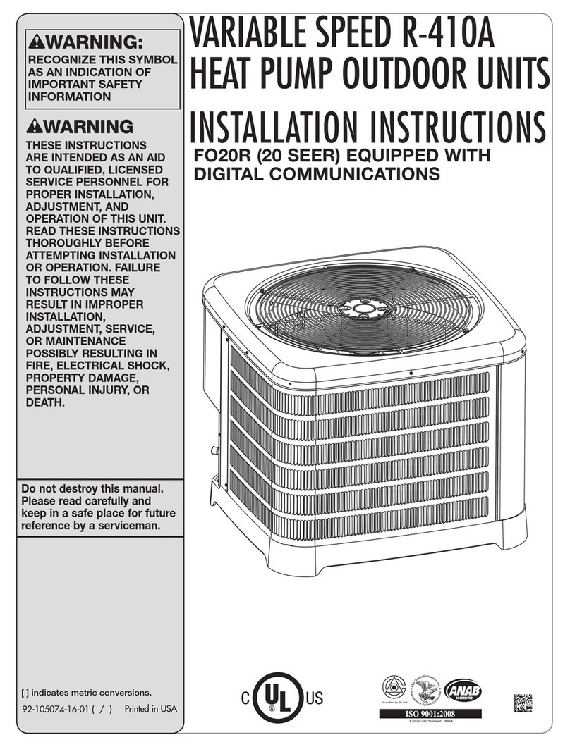 Fujitsu FO20R Series installation instructions