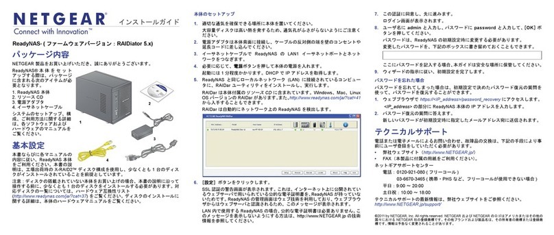 NETGEAR ReadyNAS RAIDiator 5.3 User manual