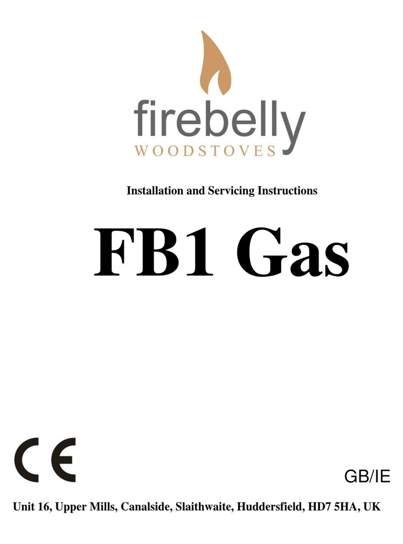 Firebelly FB1 Gas Installation and servicing instructions