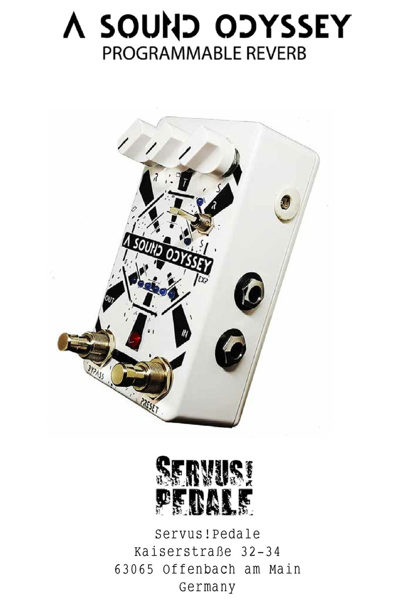 Servus Pedale Sound Odyssey User manual