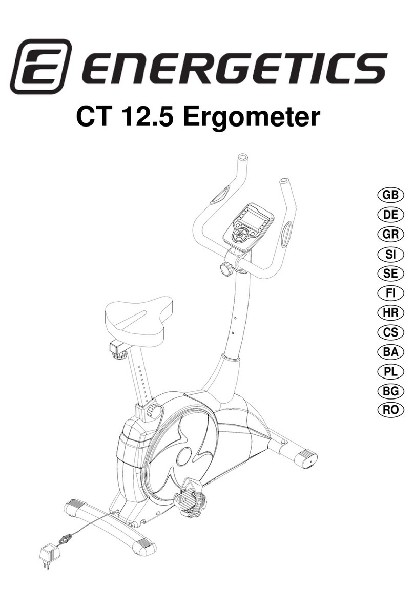 Energetics CT 12.5 Ergometer owner's manual