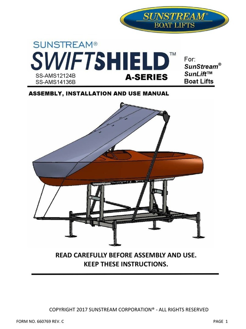 Sunstream SWIFTSHIELD A Series ASSEMBLY, INSTALLATION AND USE MANUAL Sunstream SWIFTSHIELD A Series ASSEMBLY, INSTALLATION AND USE MANUAL