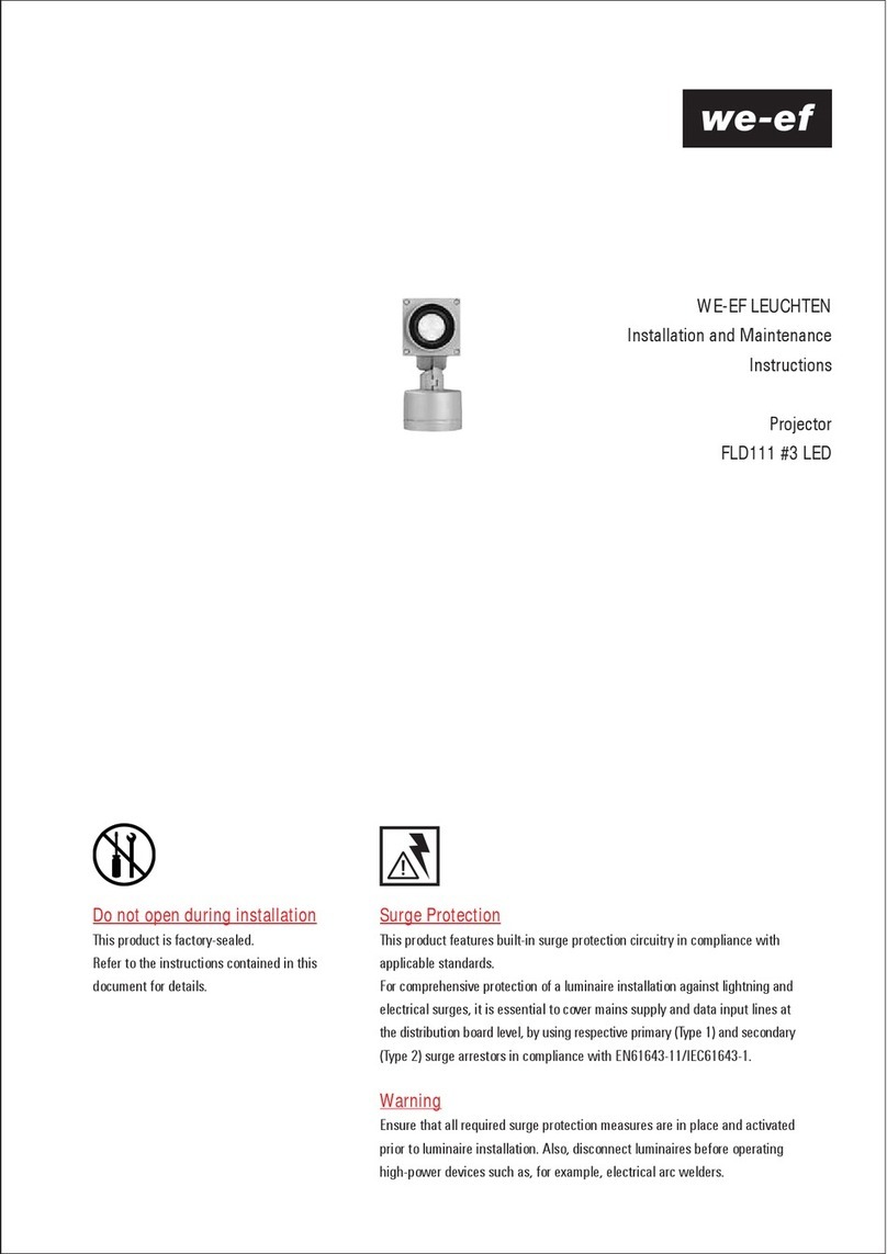 WE-EF FLD111 3 LED Installation and maintenance instructions
