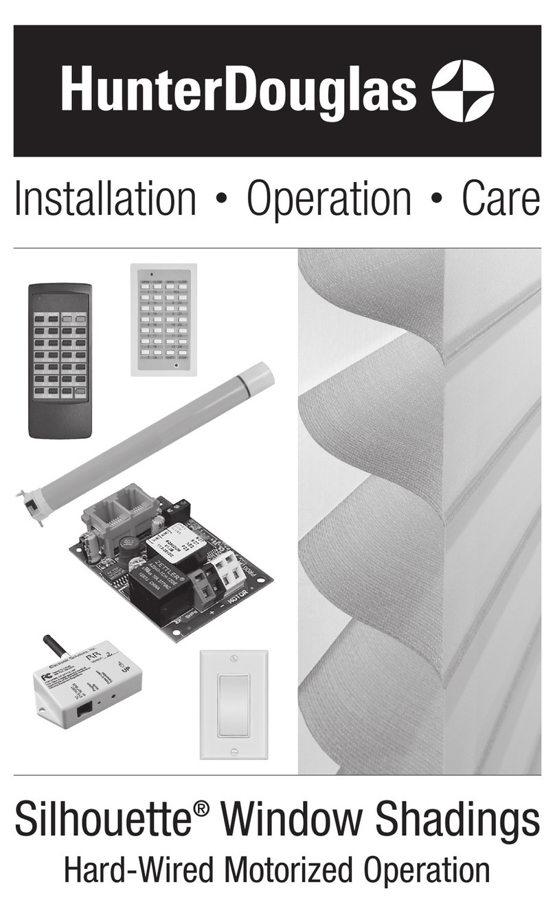 HunterDouglas Silhouette Parts list manual