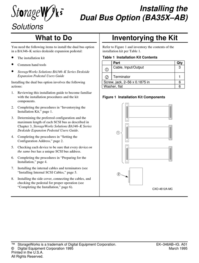 StorageWorks BA35 AB Series User manual