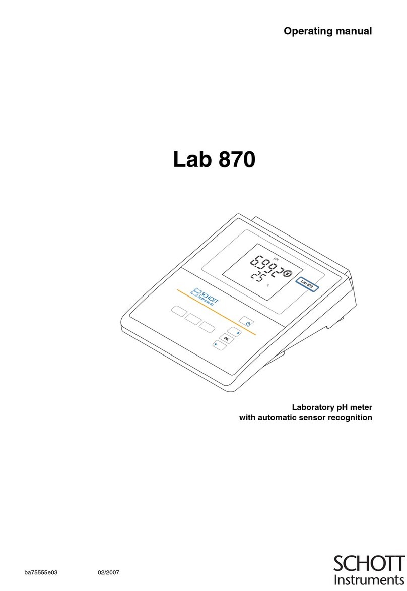 SCHOTT Instruments Lab 870 operating manual
