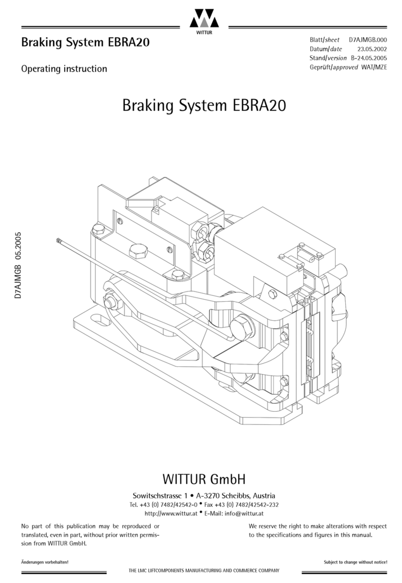 WITTUR EBRA20 Operating	 instruction