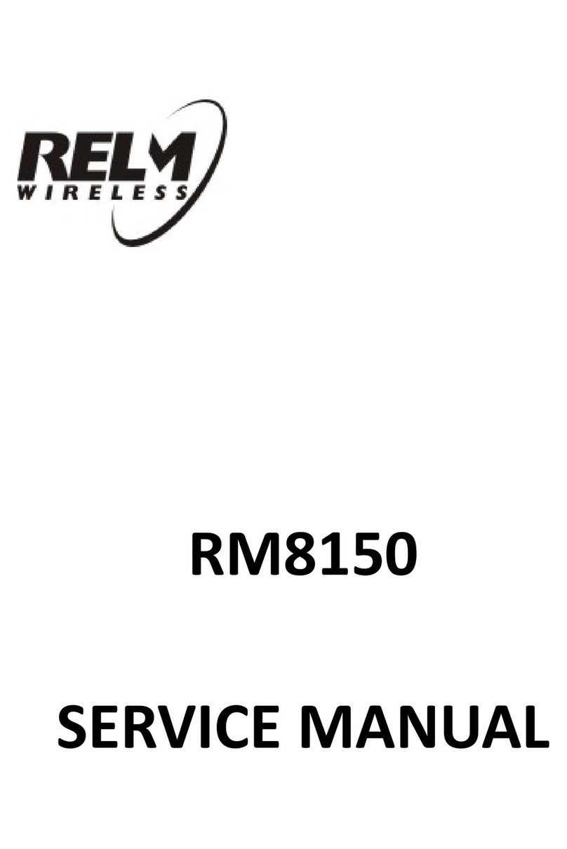 RELM RM8150 Series User manual RELM RM8150 Series User manual