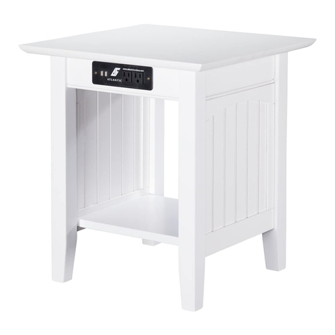 Atlantic Furniture NANTUCKET END TABLE CHARGING STATION User manual Atlantic Furniture NANTUCKET END TABLE CHARGING STATION User manual
