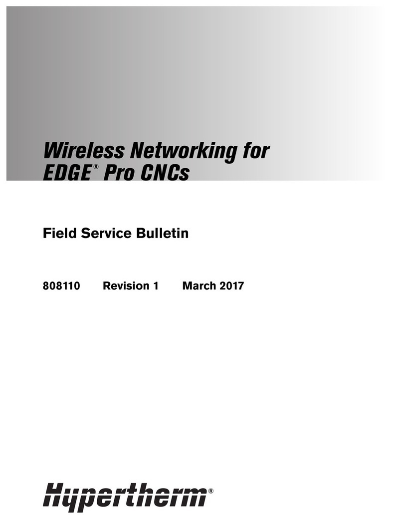 Hypertherm EDGE Pro CNCs Field Service Bulletin