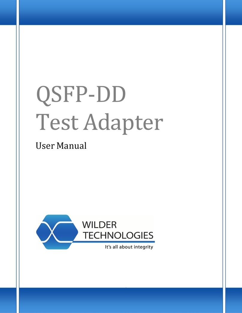 Wilder Technologies QSFP-DD user manual Wilder Technologies QSFP-DD user manual