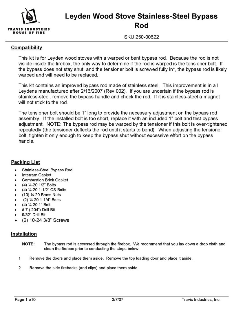 Travis Industries Leyden 250-00622 manual Travis Industries Leyden 250-00622 manual
