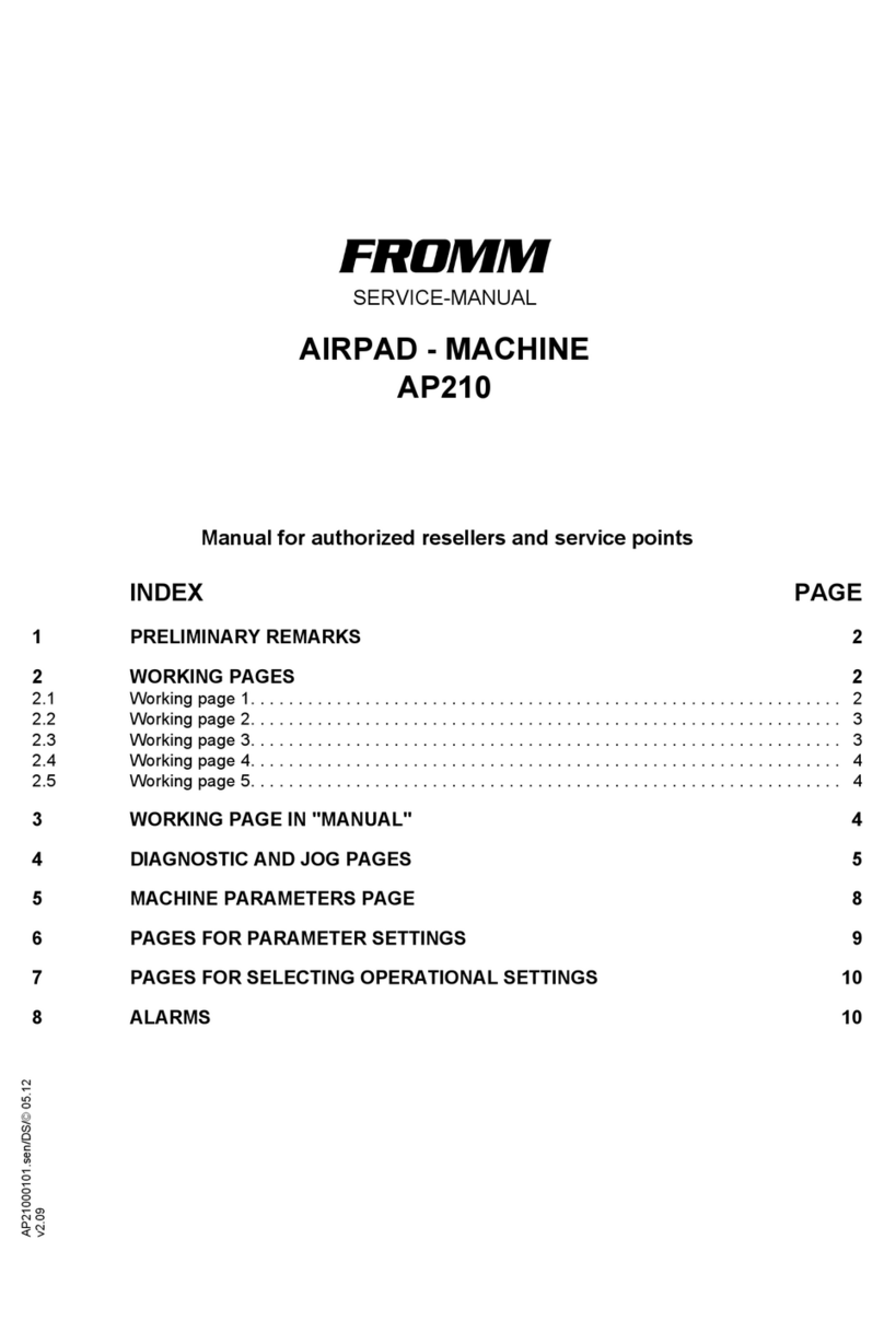 Fromm AP210 User manual