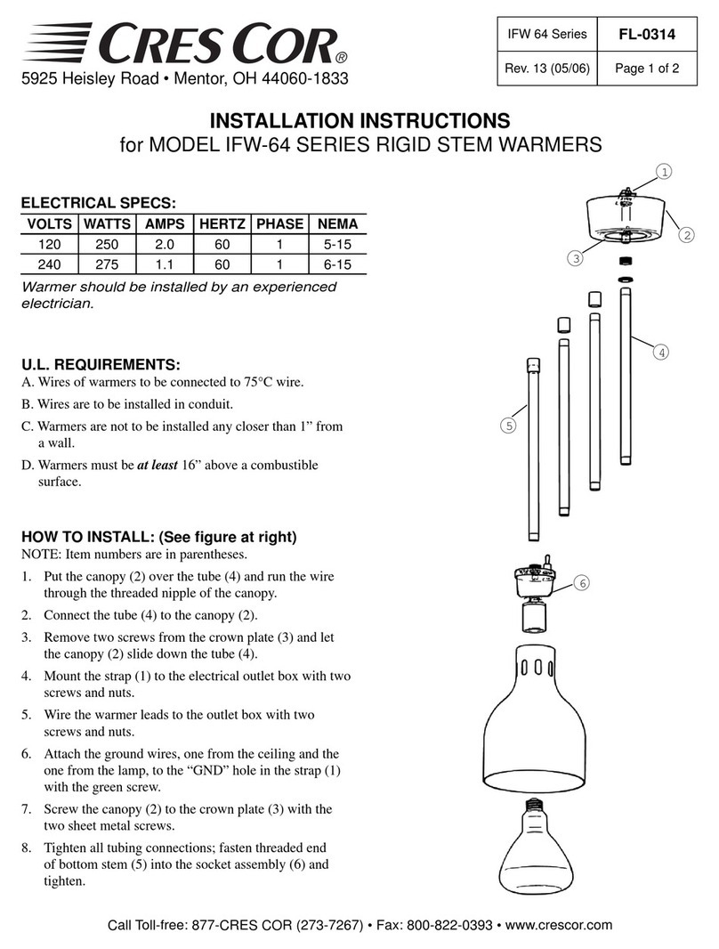 Cres Cor IFW-64 Series User manual