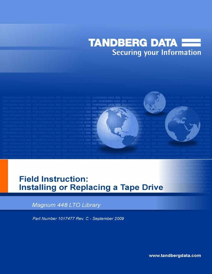 Tandberg Data Magnum 448 User manual