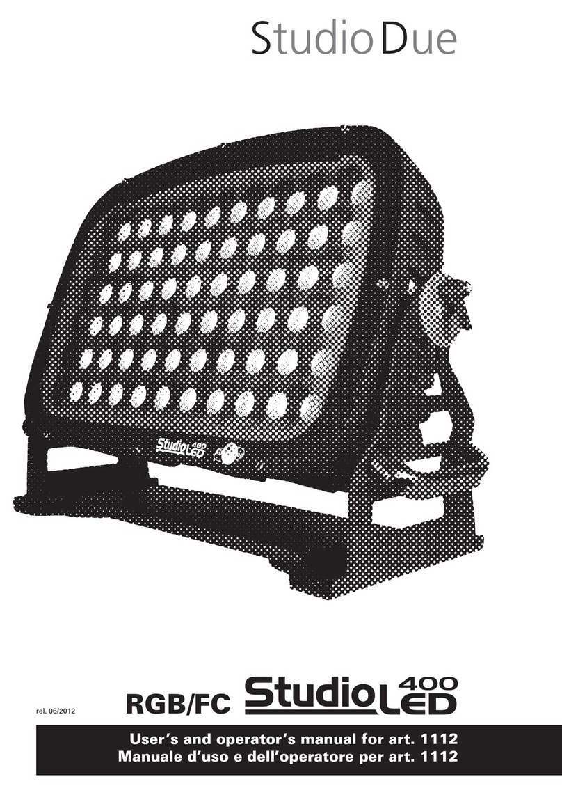 STUDIODUE RGB/FC STUDIOLED 400 User manual