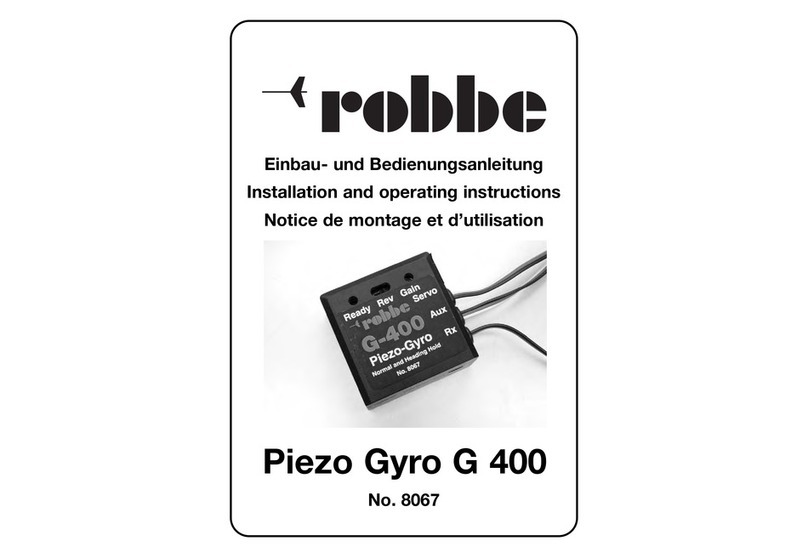 ROBBE Piezo Gyro G 400 Installation and operating instructions ROBBE Piezo Gyro G 400 Installation and operating instructions