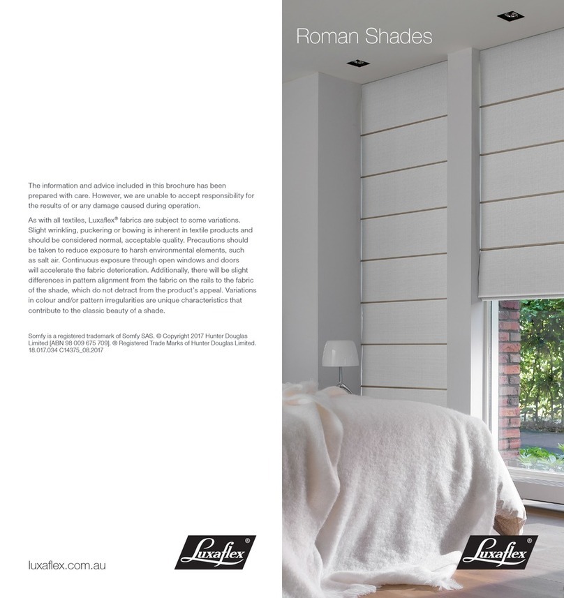 LuxaFlex Roman Shades User manual LuxaFlex Roman Shades User manual