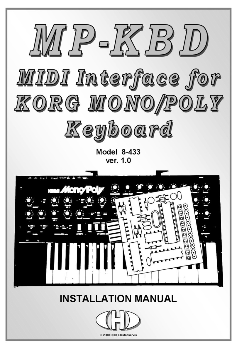 CHD MP-KBD installation manual CHD MP-KBD installation manual