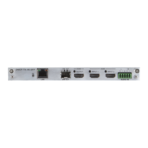 Crestron DigitalMedia DMCF-TX-4K-SFP Dimensional drawing