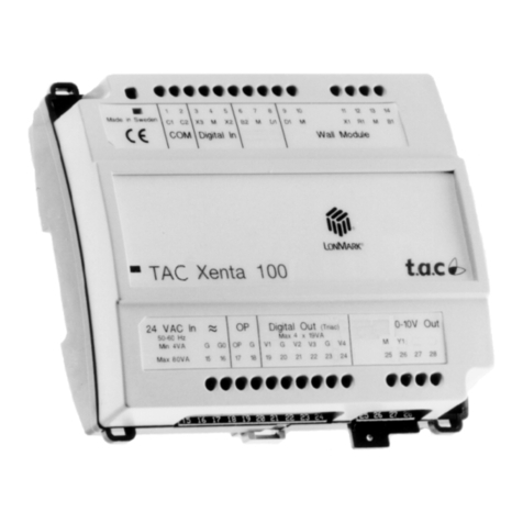 TAC Xenta 102 User manual