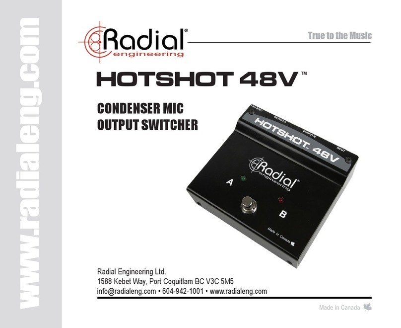 Radial Engineering HOTSHOT 48V manual