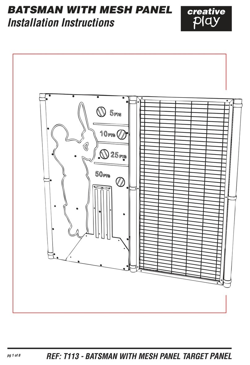 Creative Play BATSMAN WITH MESH PANEL installation instructions