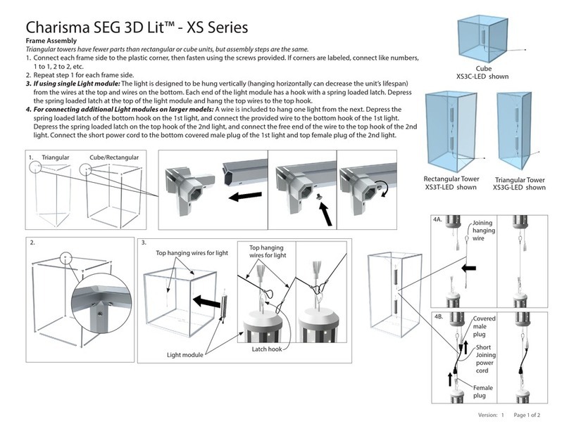 Testrite Visual Charisma SEG 3D Lit XS Series manual