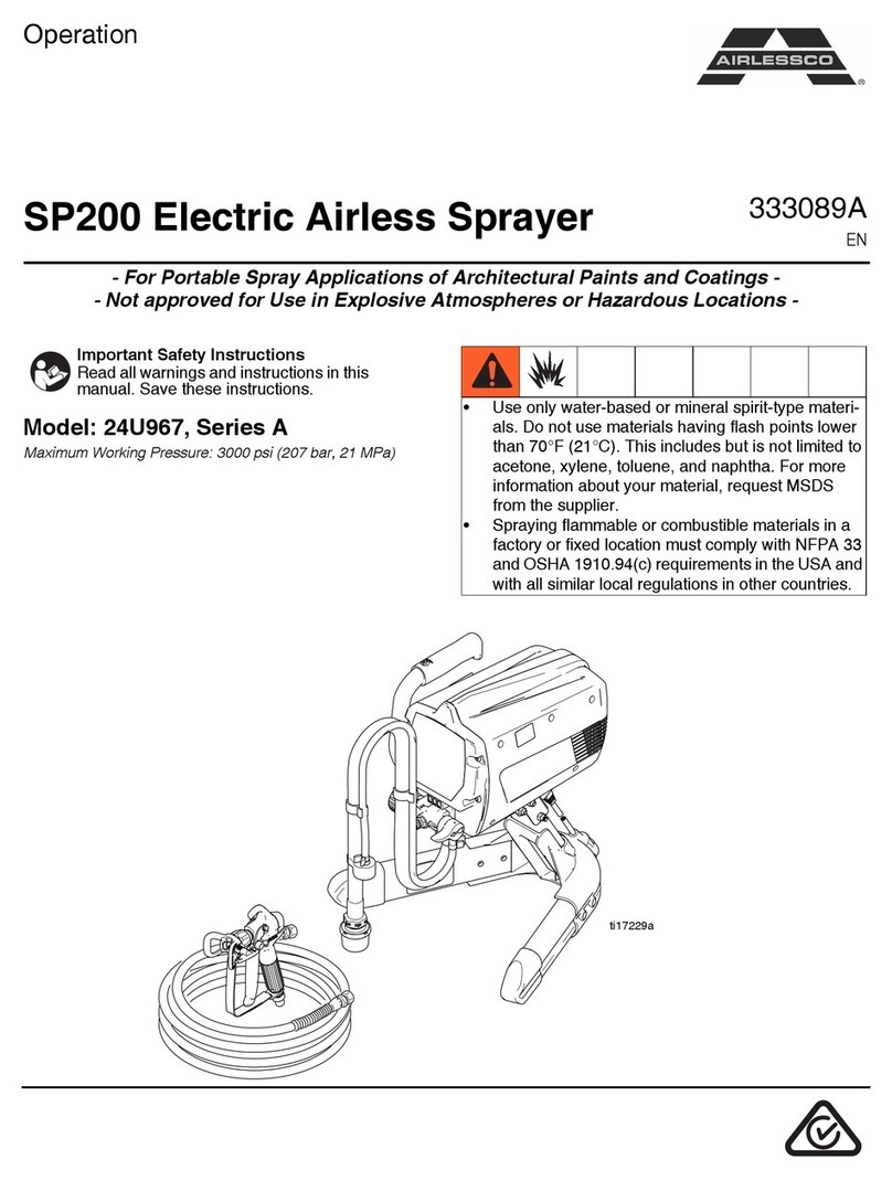 AIRLESSCO SP200 A Series Operation