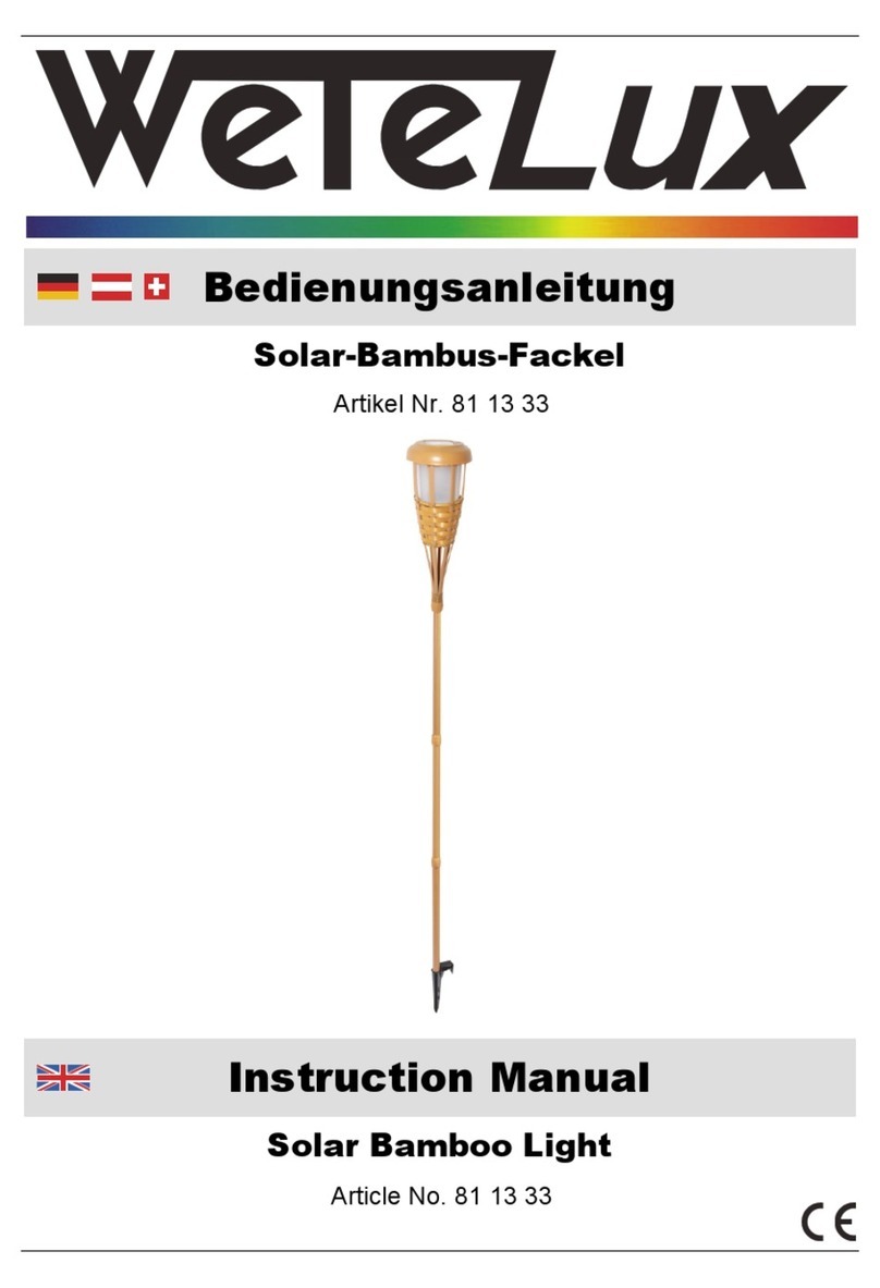 Wetelux 81 13 33 instruction manual