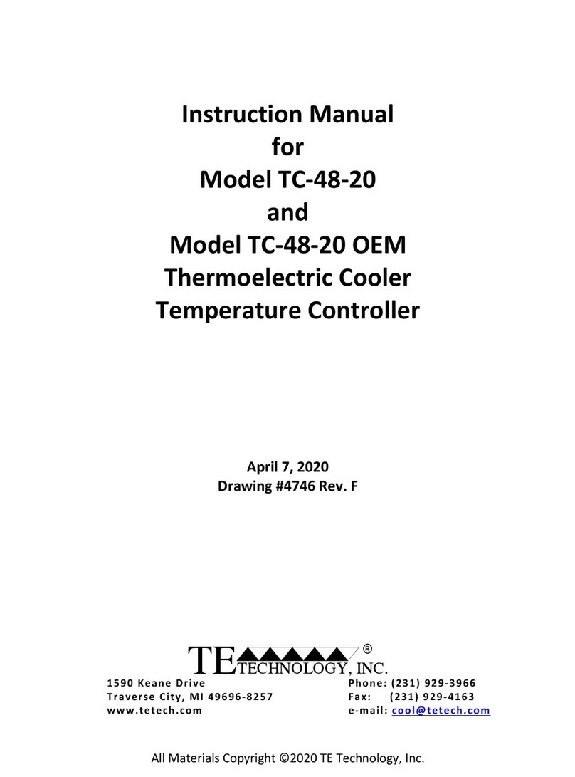 TE Technology TC-48-20 instruction manual