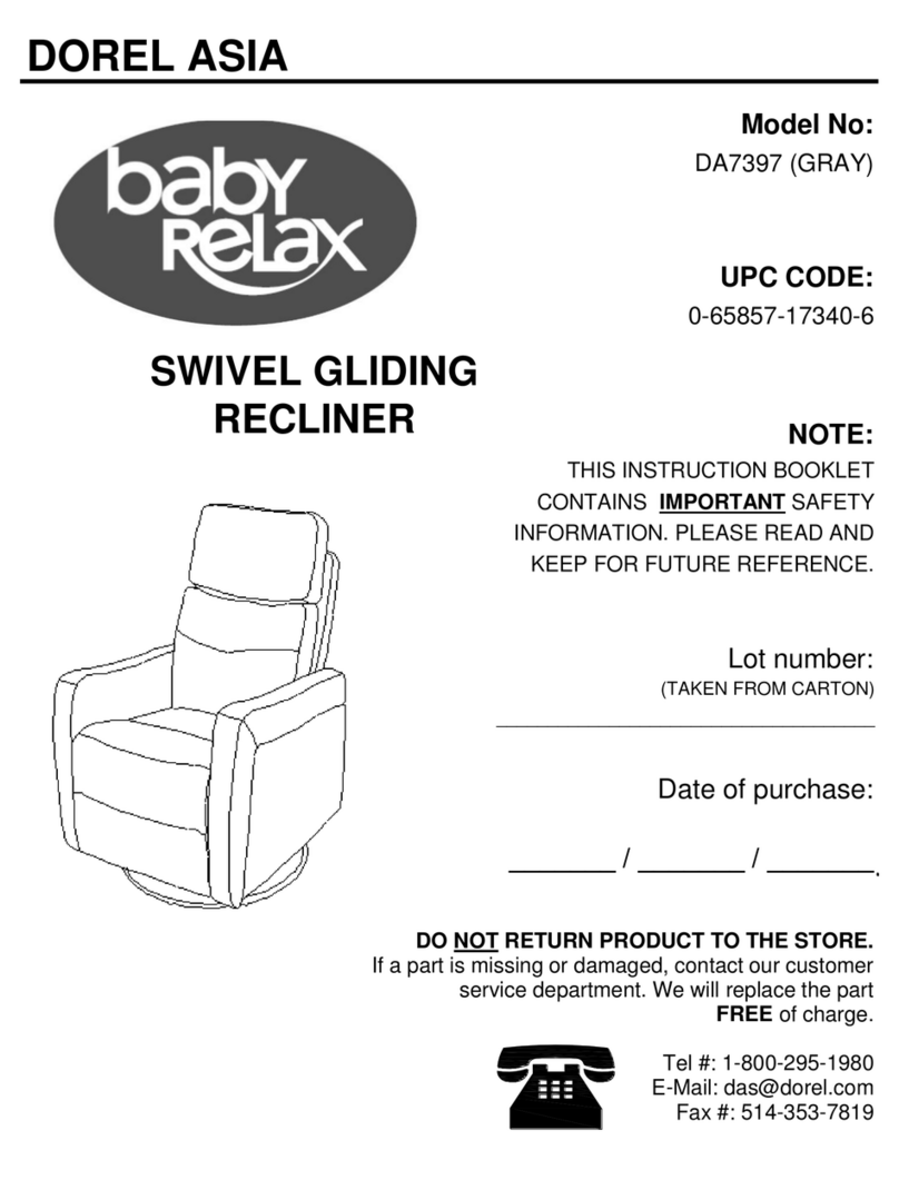 Dorel Asia Baby Relax DA7397 User manual Dorel Asia Baby Relax DA7397 User manual