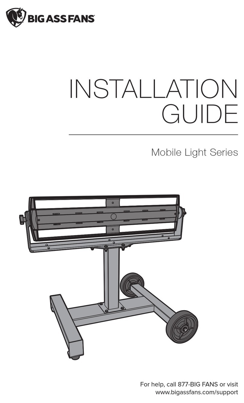 Bigassfans Mobile Light Series User manual