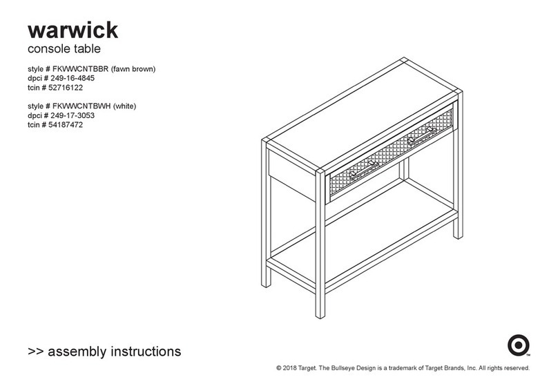 Target warwick FKWWCNTBBR Assembly instructions