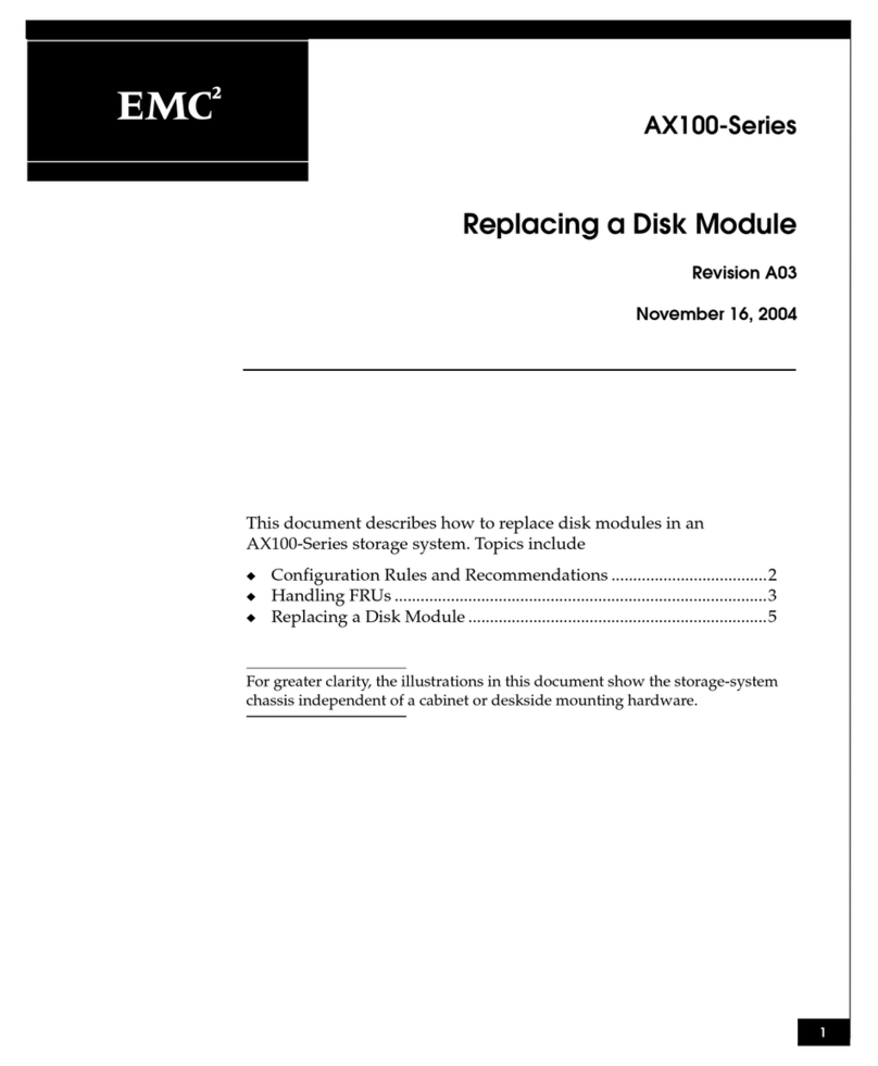 EMC2 AX100 Series User manual