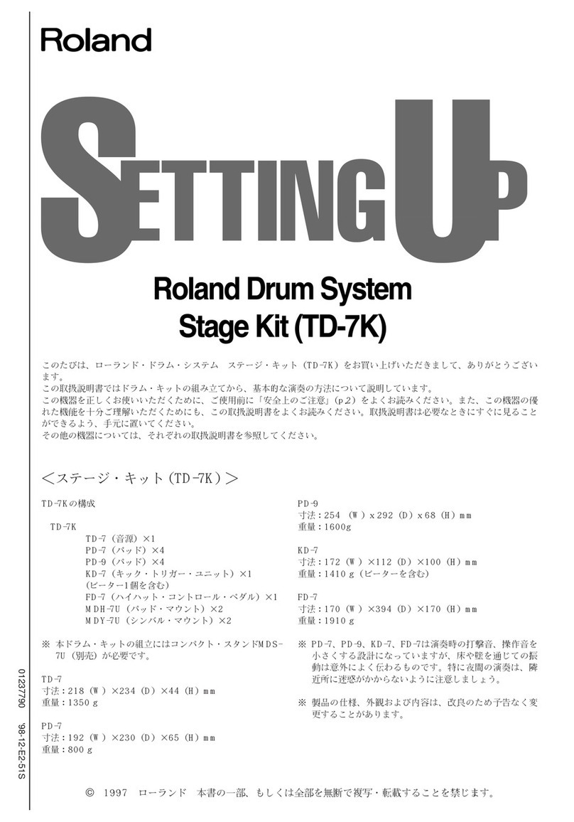 Roland TD-7K User instructions
