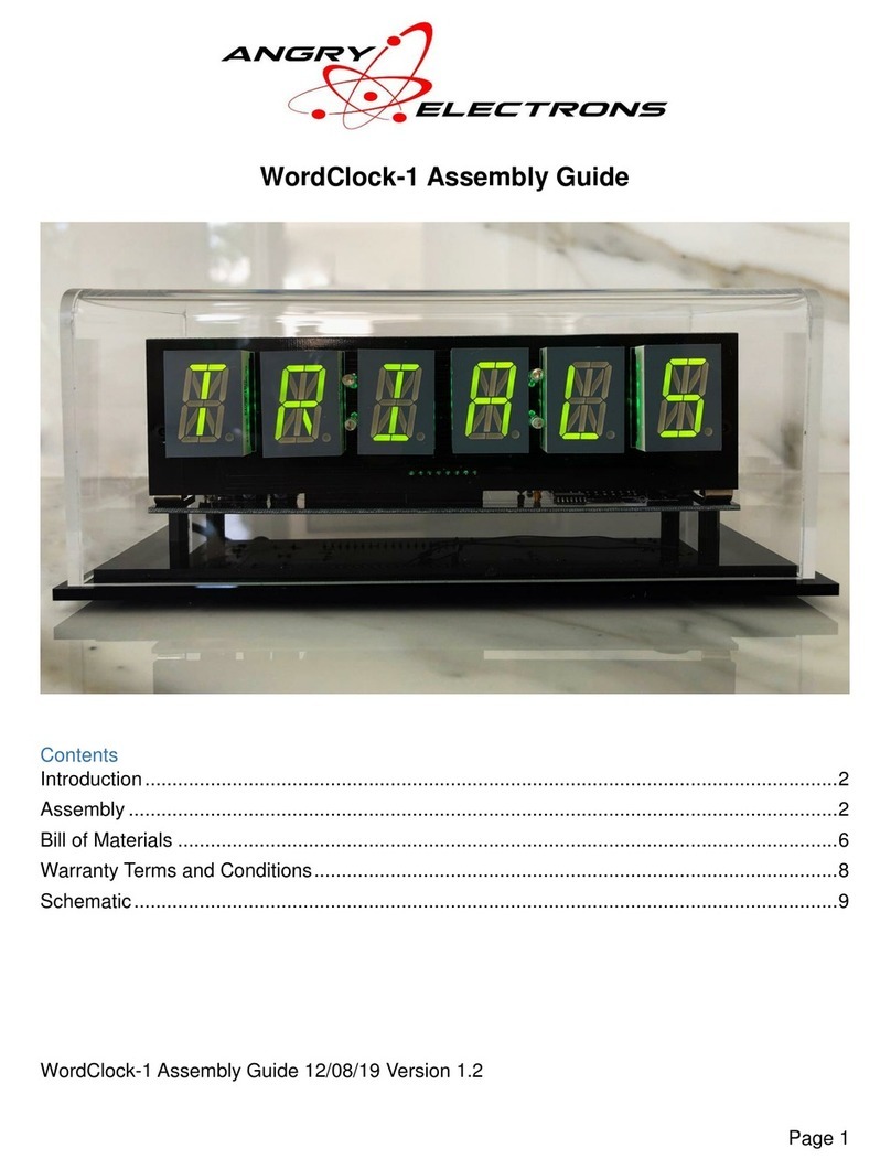 Angry Electrons WordClock-1 Assembly guide