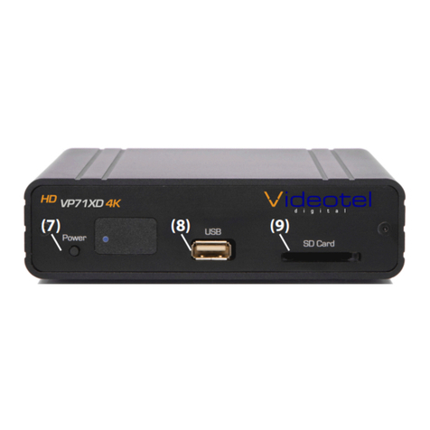 Videotel VP71XD 4K User manual Videotel VP71XD 4K User manual