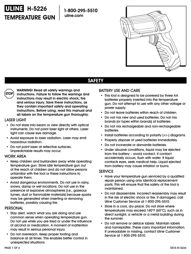 U-Line H-5226 quick start guide
