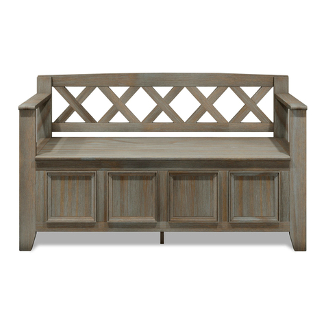Simpli Home WyndenHall Brooklyn + Max ENTRYWAY STORAGE BENCH... User manual Simpli Home WyndenHall Brooklyn + Max ENTRYWAY STORAGE BENCH... User manual