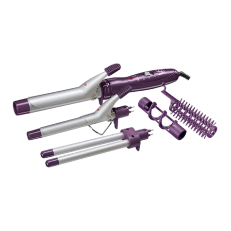 VS Sassoon Total Curl Instruction booklet