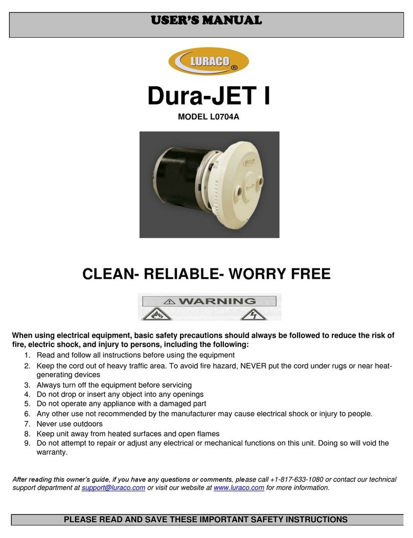 Luraco Dura-JET I user manual